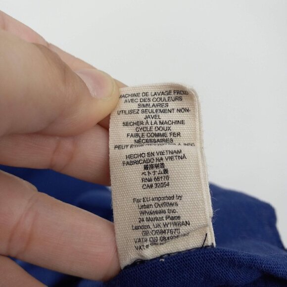 We The Free FP Bird Gang Tee In Moonlight Surf Women's XS Crop Wide Sleeves - Picture 9 of 10